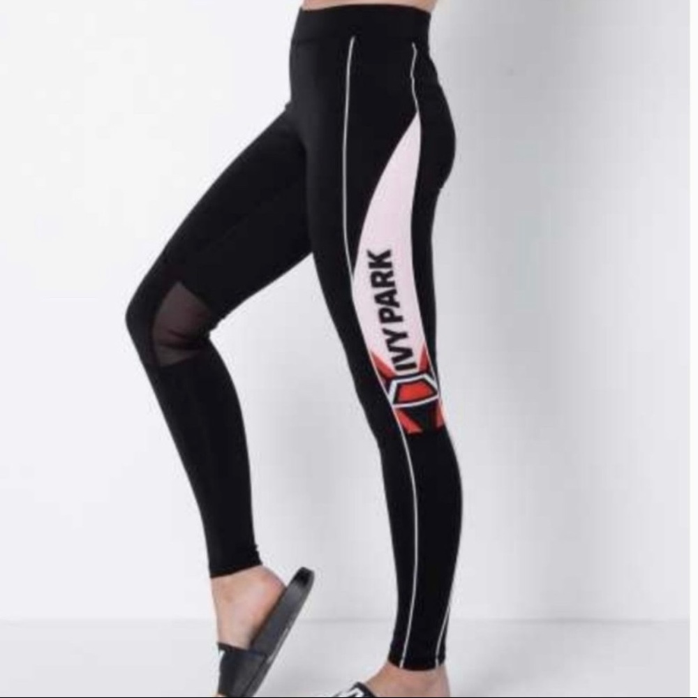 IVY PARK Black and Pink Leggings
